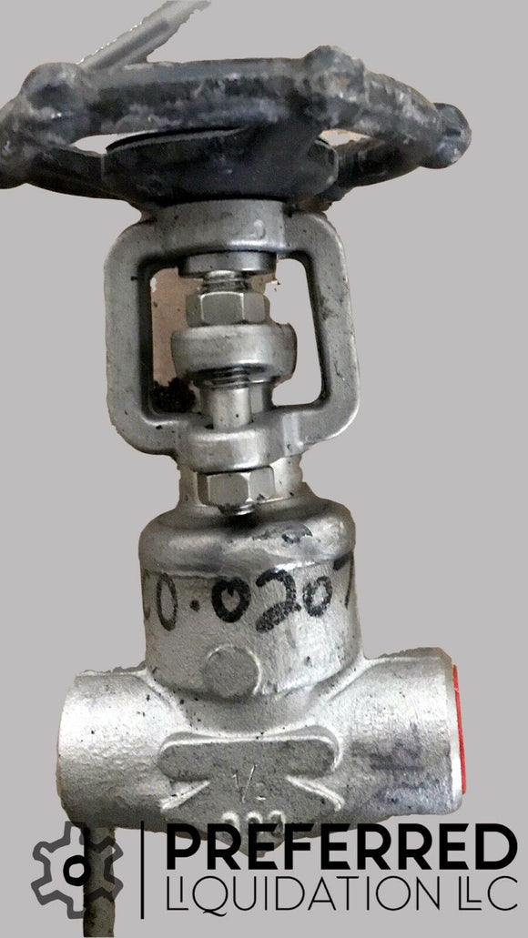 GATE VALVE (SOCKET WELD) 1/2 Inch Class 800  - Free shipping!